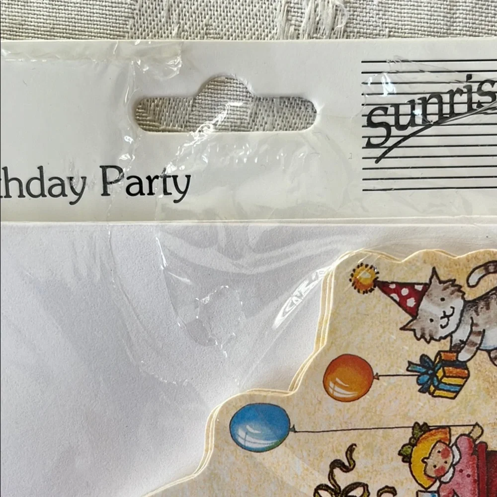 VTG Mary Engelbreit Birthday Party Invitations with Cats